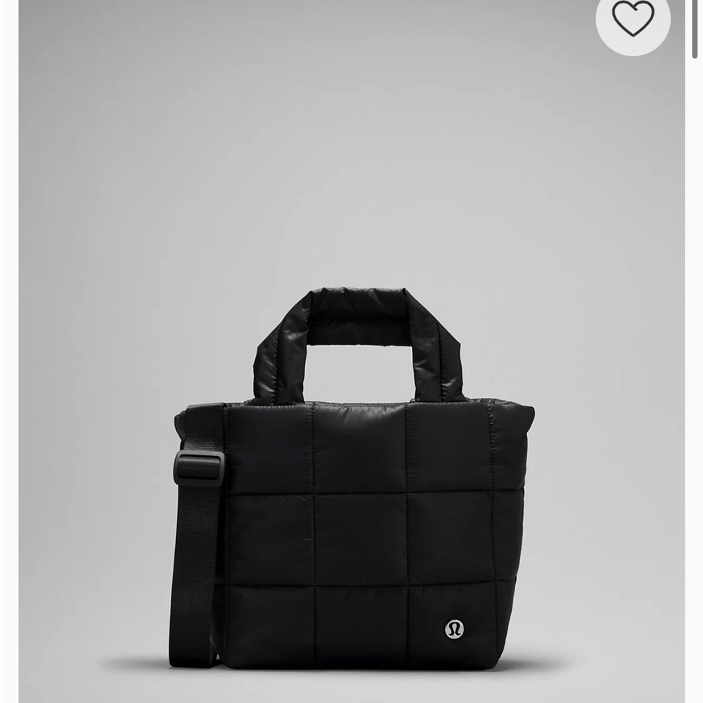 Lululemon Black Quilted Tote Bag